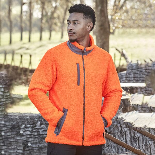Unisex Streetworx Full Zip Sherpa Fleece Thumbnail