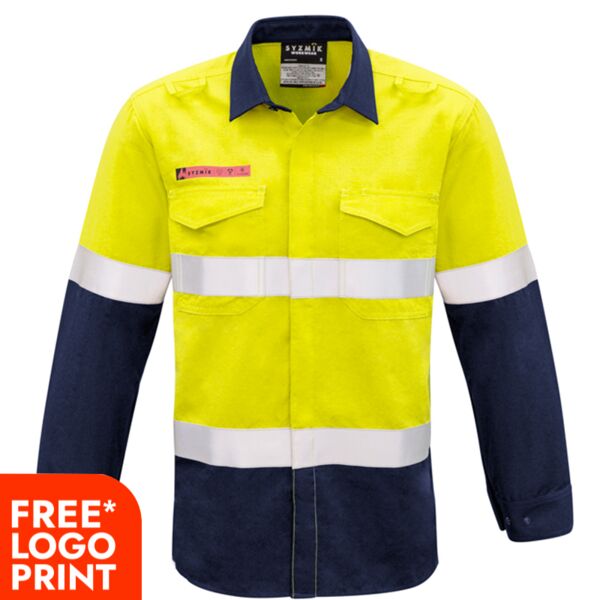 Mens FR Hooped Taped Spliced Shirt Thumbnail