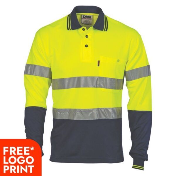 Two Tone Cotton Back Polos with Generic Tape Thumbnail